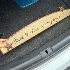 Home is where our story begins sign🏡